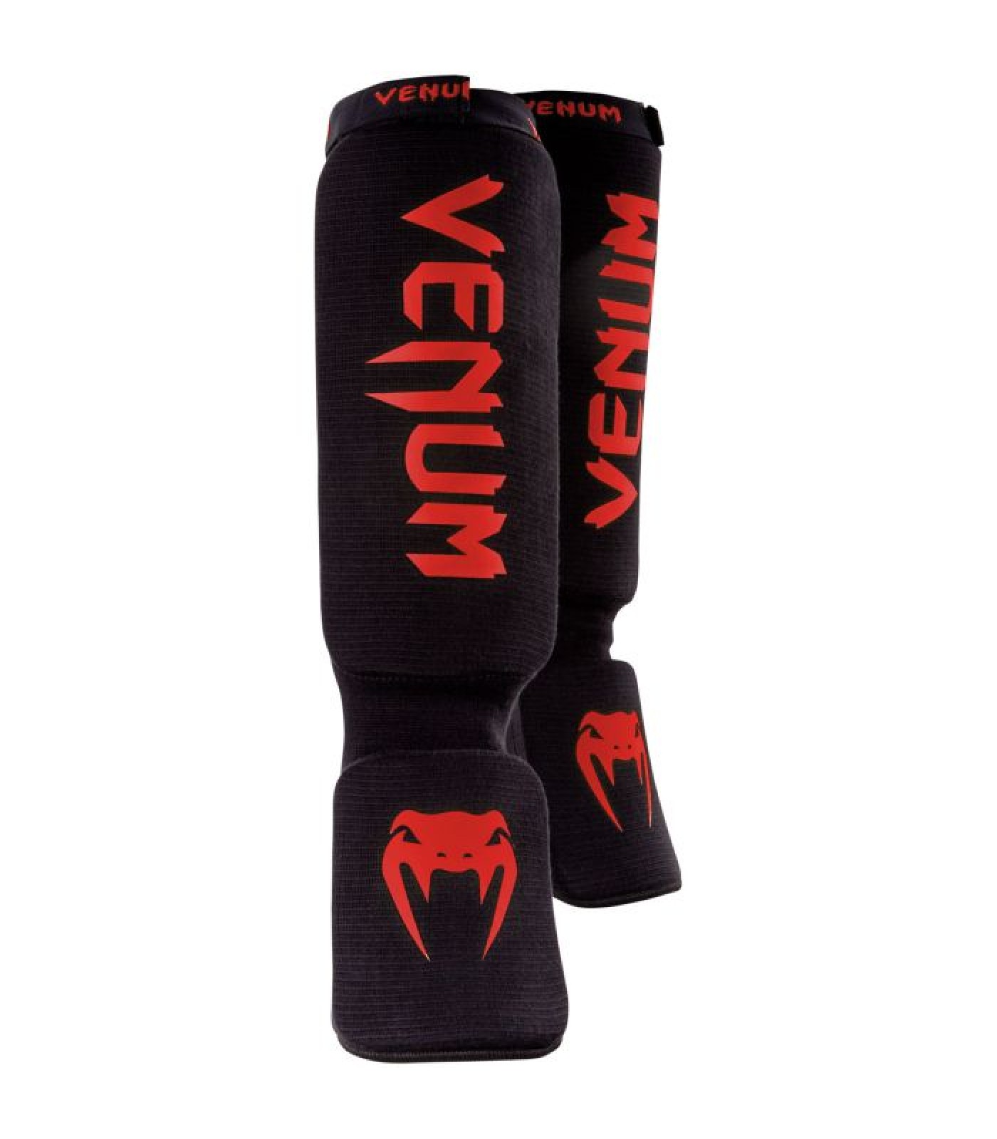 Протектори за крака - VENUM KONTACT SHINGUARDS AND INSTEP - COTTON - BLACK/RED​